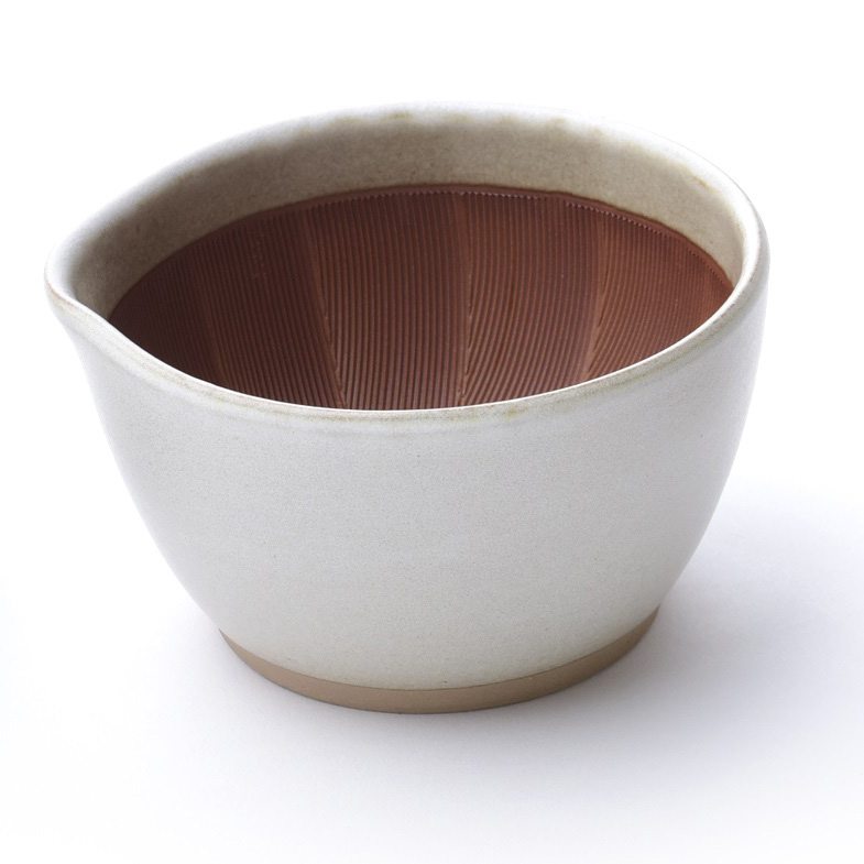 もとしげ すり鉢・おろし器・すりごぎ 3点セット(中)/白 【送料無料】